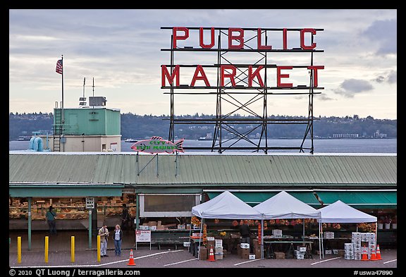 Pike Place Market. Seattle, Washington (color)