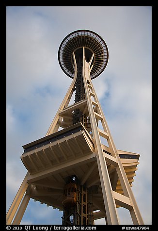 Space needle from the base. Seattle, Washington