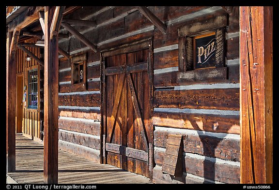 Wooden building detail, Winthrop. Washington