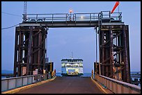 Ferry approaching through gate, Coupeville. Washington