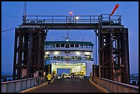 Ferry at dusk. Olympic Peninsula, Washington (color)