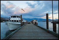 Deck with Lady of the Lake II ferry, Chelan. Washington ( color)