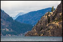 Ridges and Cascades mountains, Lake Chelan. Washington ( color)