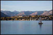 Sailboat, Lake Chelan. Washington ( color)