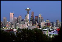 Seattle skyline at dusk. Seattle, Washington