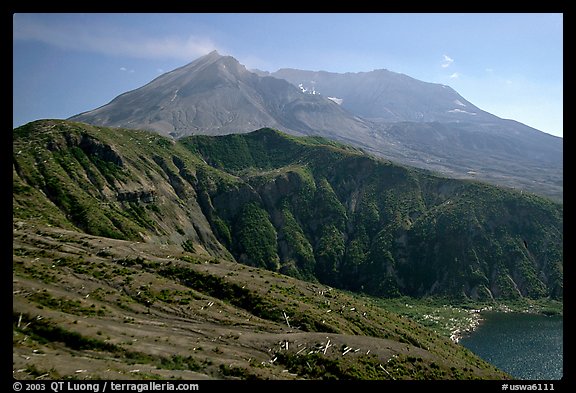 View of the crater. Mount St Helens National Volcanic Monument, Washington