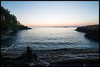 Cove near Iceberg Point at sunset, Lopez Island. Washington ( color)