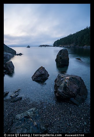 Watmough Bay at dawn, Lopez Island. Washington (color)