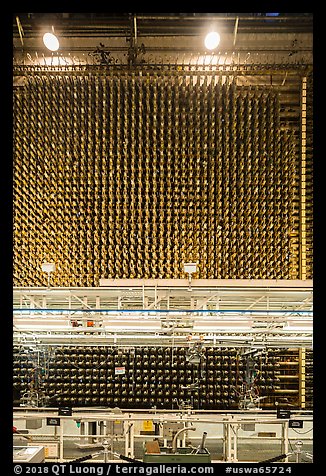 Core of plutonium nuclear reactor B, Hanford Unit, Manhattan Project National Historical Park. Washington (color)