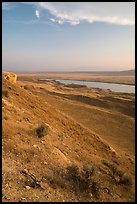 Columbia River from White Bluffs Overlook, Wahluke Unit, Hanford Reach National Monument. Washington ( color)