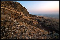 Basalt Cliff, Saddle Mountain, dawn, Hanford Reach National Monument. Washington ( color)