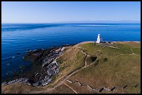 Aerial view of Cattle Point Lighthouse, San Juan Island. Washington ( color)