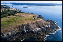 Aerial view of Cattle Point and Lopez Island, San Juan Island. Washington ( color)