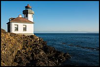 Lime Kiln Lighthouse and Haro Strait, Lime Point State Park, San Juan Island. Washington ( color)
