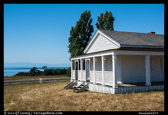 Officers Quarters, American Camp, San Juan Island National Historical Park, San Juan Island. Washington (color)