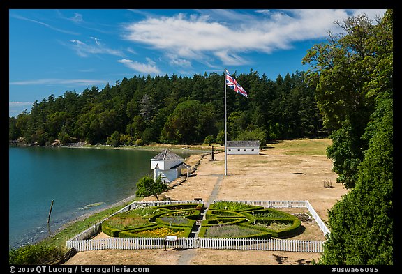 British Camp, San Juan Island National Historical Park, San Juan Island. Washington (color)