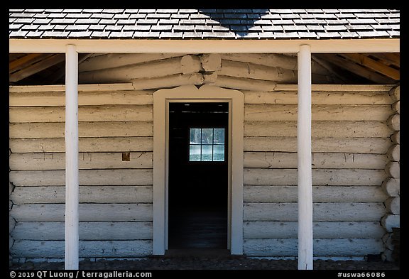 Blockhouse, British Camp, San Juan Island National Historical Park, San Juan Island. Washington (color)