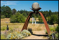 San Juan Islands Museum of Art Sculpture Park,  Roche Harbor, San Juan Island. Washington ( color)