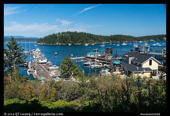 Port of Friday Harbor, San Juan Island. Washington (color)