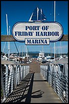 Deck, Friday Harbor marina, San Juan Island. Washington ( color)
