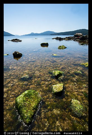 East Sound from Indian Island shore, San Juan Islands National Monument, Orcas Island. Washington (color)