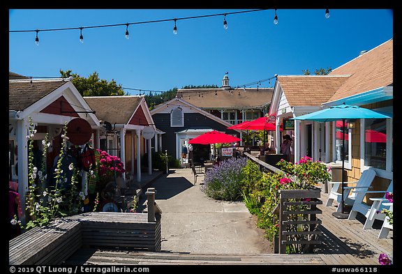 Shops, Eastsound, Orcas Island. Washington (color)