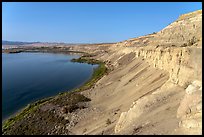 White Cliffs, afternoon, Hanford Reach National Monument. Washington ( color)