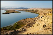 White Cliffs and Locke Island, afternoon, Hanford Reach National Monument. Washington ( color)