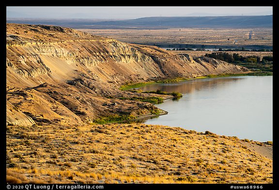 White Cliffs from a distance, Hanford Reach National Monument. Washington (color)