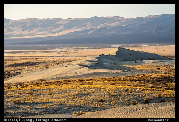 Sand dunes from a distance, Hanford Reach National Monument. Washington (color)