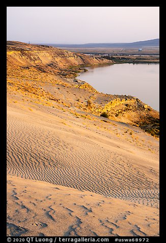 Sand dunes and white bluffs, Hanford Reach National Monument. Washington (color)