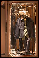Western-style fashion on display. Jackson, Wyoming, USA ( color)