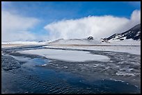 Stream in winter, National Elk Refuge. Jackson, Wyoming, USA ( color)