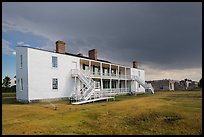 Old Bedlam, oldest building in Wyoming. Fort Laramie National Historical Site, Wyoming, USA ( color)