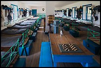 Barrack dorm room. Fort Laramie National Historical Site, Wyoming, USA ( color)