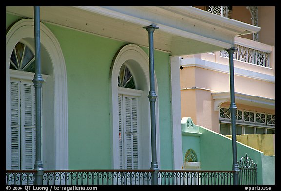 Detail of porch, Ponce. Puerto Rico