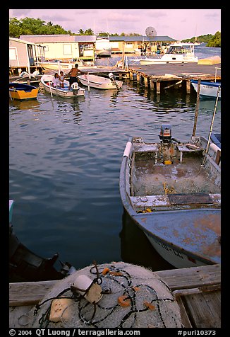 Small boat harbor, La Parguera. Puerto Rico