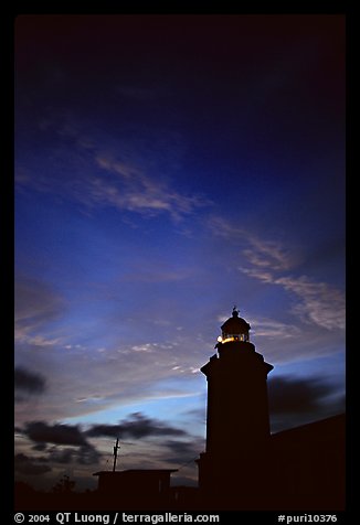 Lighthouse at dusk, Cabo Rojo. Puerto Rico