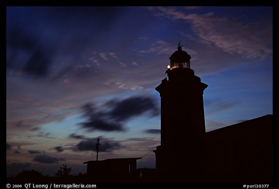 Lighthouse at dusk, Cabo Rojo. Puerto Rico