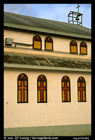 Side of a church, La Parguera. Puerto Rico (color)