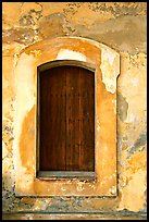 Door in El Morro Fortress. San Juan, Puerto Rico