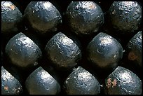 Cannon balls in El Morro Fortress. San Juan, Puerto Rico (color)