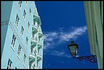 Buildings painted in pastel colors. San Juan, Puerto Rico ( color)