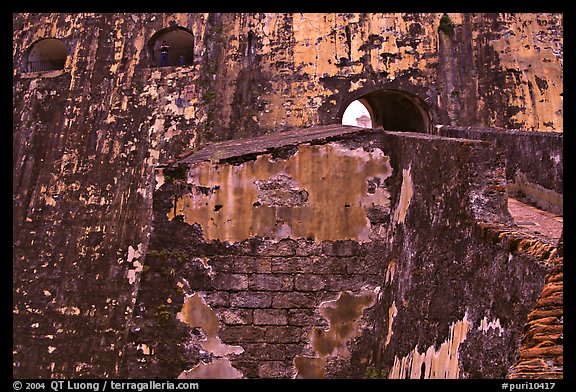 Walls and openings,  El Morro Fortress. San Juan, Puerto Rico