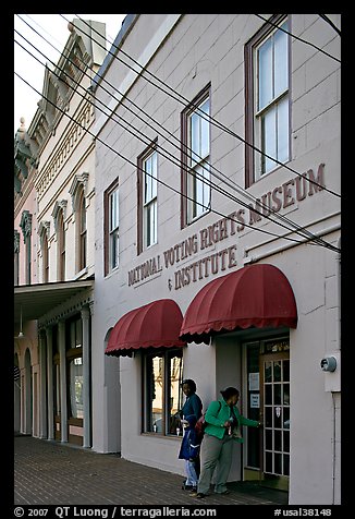 Entrance of National Voting Rights Museum. Selma, Alabama, USA