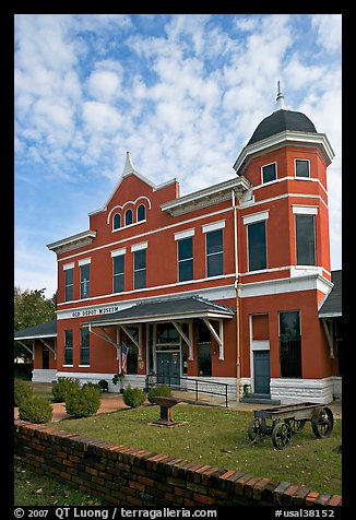 Old depot museum. Selma, Alabama, USA (color)
