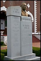 Memorial to Martin Luther King at the start of the Selma-Montgomery march. Selma, Alabama, USA