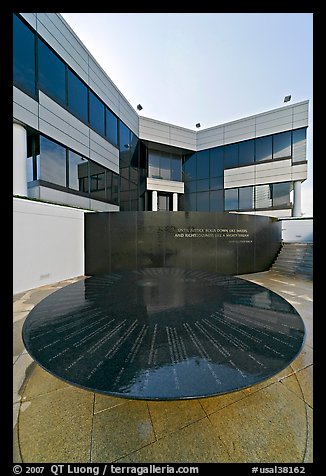 Civil Rights Memorial, Southern Poverty and Law Center. Montgomery, Alabama, USA (color)