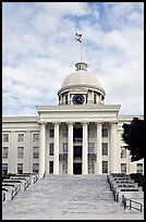 State Capitol and stairs. Montgomery, Alabama, USA