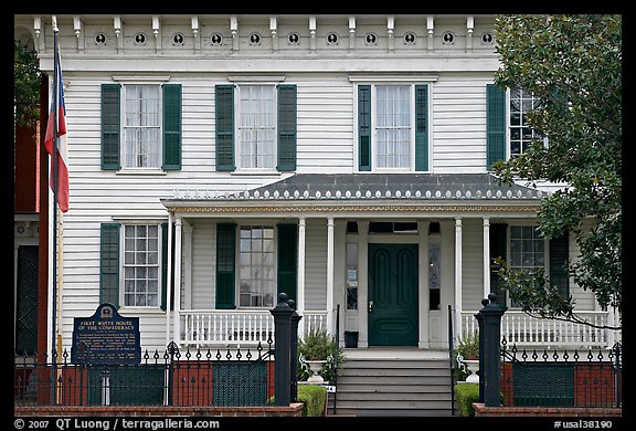 First White House of the Confederacy. Montgomery, Alabama, USA (color)